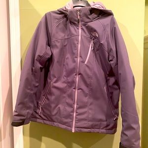 Purple Northface winter jacket
